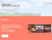 Tablet Screenshot of ceronlandscape.com